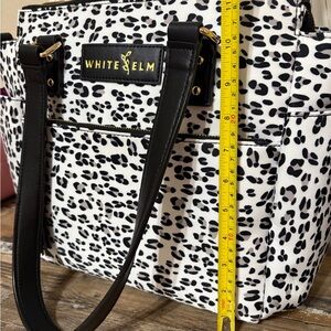 White Elm Black and White Patterned Tote Bag